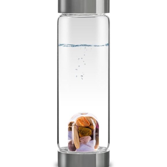 VitaJuwel Water Bottle 16.9 oz - Gemstone Vial Five Elements - NEW - Picture 1 of 8